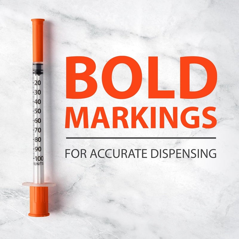 EasyTouch Individually Wrapped U-100 Syringes (27G 0.5cc 1/2" (12.7mm)) - Image 5