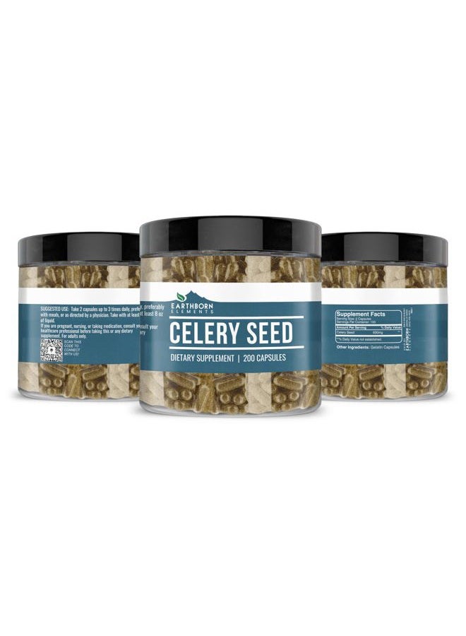 earthborn elements Celery Seed 200 Capsules, Pure & Undiluted, No Additives - Image 4