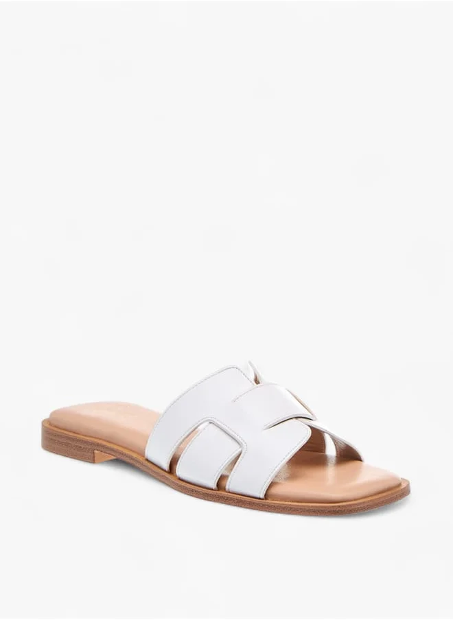 سيليست Womens Solid Slip-On Sandals