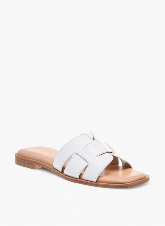 Celeste Womens Solid Slip-On Sandals  - Image 1