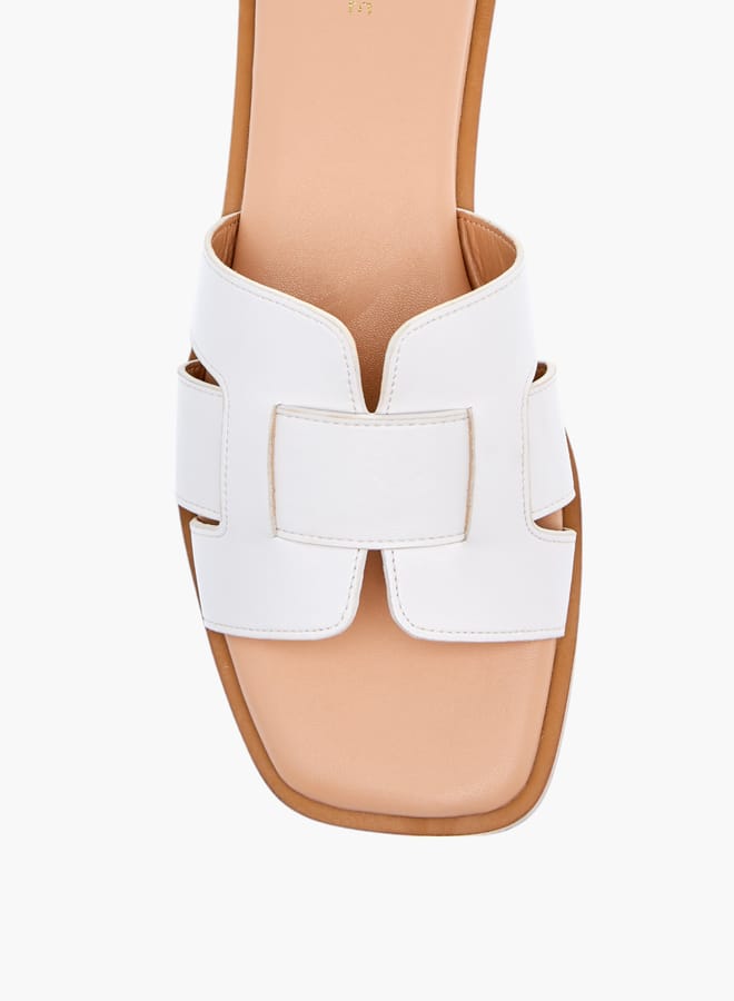 Celeste Womens Solid Slip-On Sandals  - Image 3