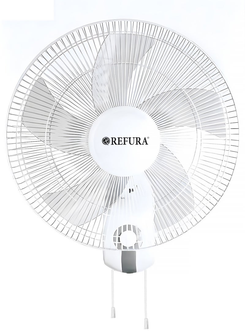 REFURA 16 inch 3 Speed Wall Mount Fan White 70W - Image 1
