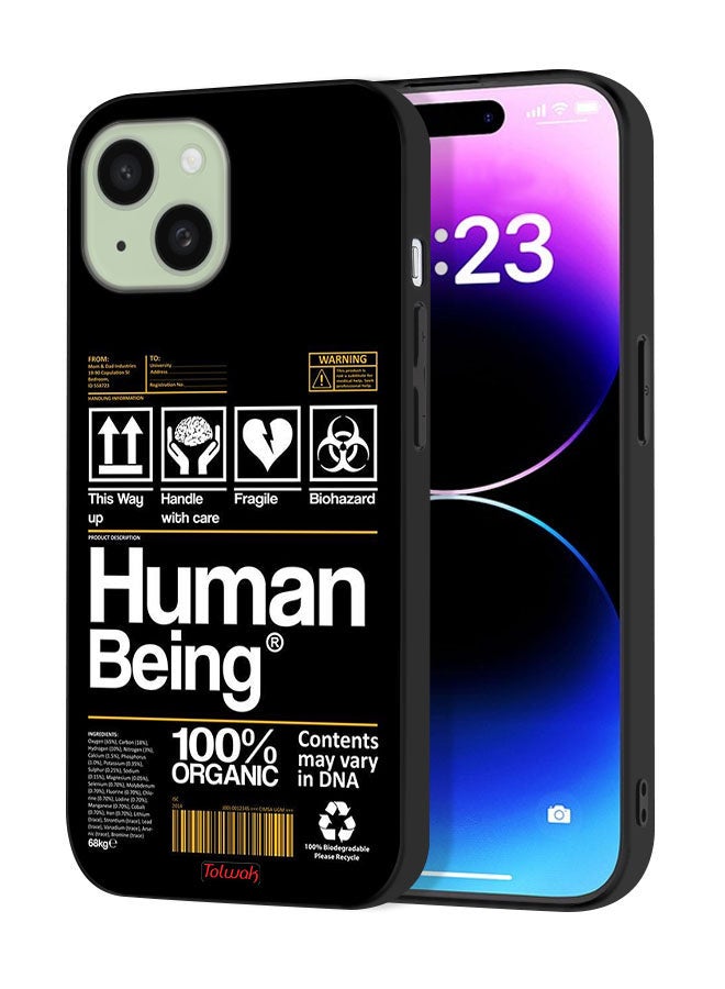 Tolwak Apple iPhone 15 Protective Case Cover Human Being Sticker - Image 1