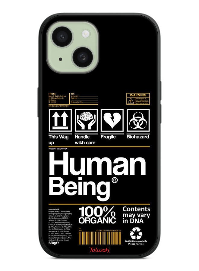 Tolwak Apple iPhone 15 Protective Case Cover Human Being Sticker - Image 2