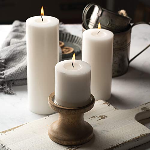 Home Lights HomeLights Pillar Candles - 2.7x6 inch | 60 Hours Burning, 6 Count - White Unscented Smokeless European Pillar Candles - Perfect for Wedding, Parties, Spas, Home Gatherings and Dinner - Image 5