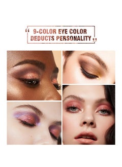 LANGMANNI Nude Magical，9 Color Pink Nude Light Warm Color Eyeshadow Palette Makeup,Glitter Matte Natural Neutral Colorful Eyeshadow Waterproof Long Lasting Natural Mixing Pigment Makeup  - Image 2