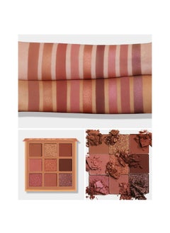 LANGMANNI Nude Magical，9 Color Pink Nude Light Warm Color Eyeshadow Palette Makeup,Glitter Matte Natural Neutral Colorful Eyeshadow Waterproof Long Lasting Natural Mixing Pigment Makeup  - Image 3