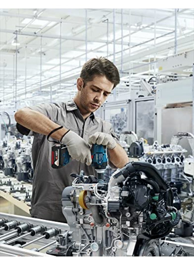 BOSCH GDS 18V-400 Heavy Duty Cordless Impact Wrench kit, M20, Brushless Motor, 1050 Nm, 3700 Bpm, 1/2'', 2.9 Kg, Auto Bolt Release (Abr) + 2 X Battery GBA 18V 5.0Ah & Quick Charger GAL 18V-40 - Image 5