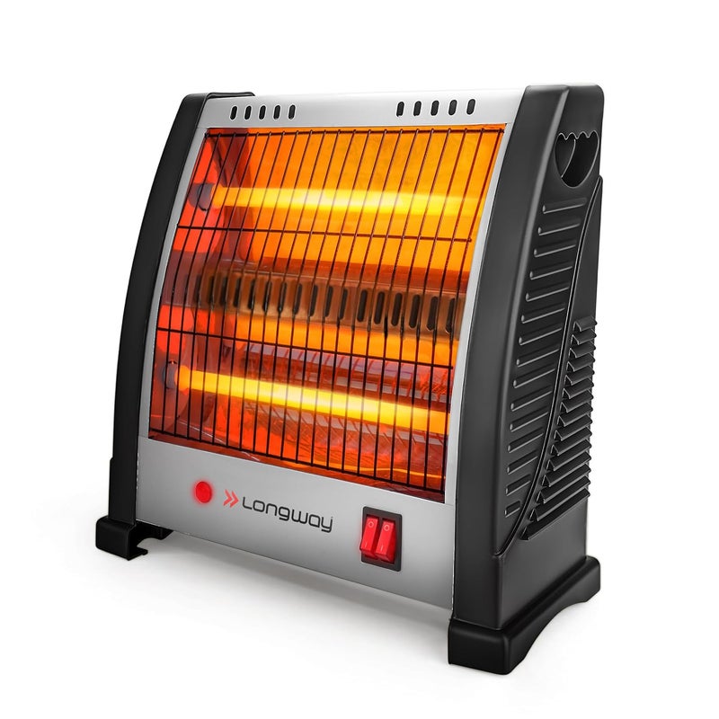 Longway Blaze 2 Rod Quartz Room Heater White Gray 800 watts - Image 1