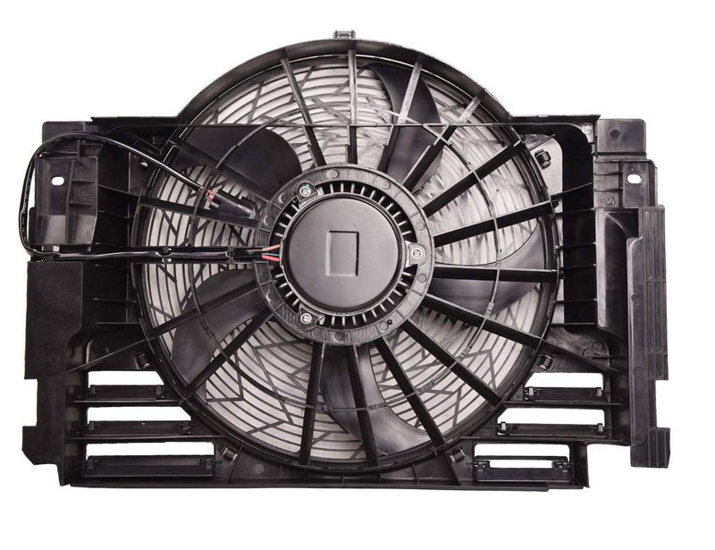 TOPAZ 64546921381 Auxiliary Condenser Brushless Cooling Fan Assembly for BMW X5 2000-2006 - Image 1