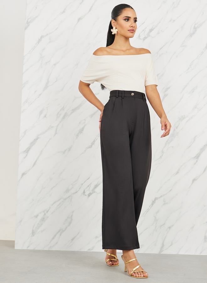 Styli High Rise Wide Leg Pant  - Image 2