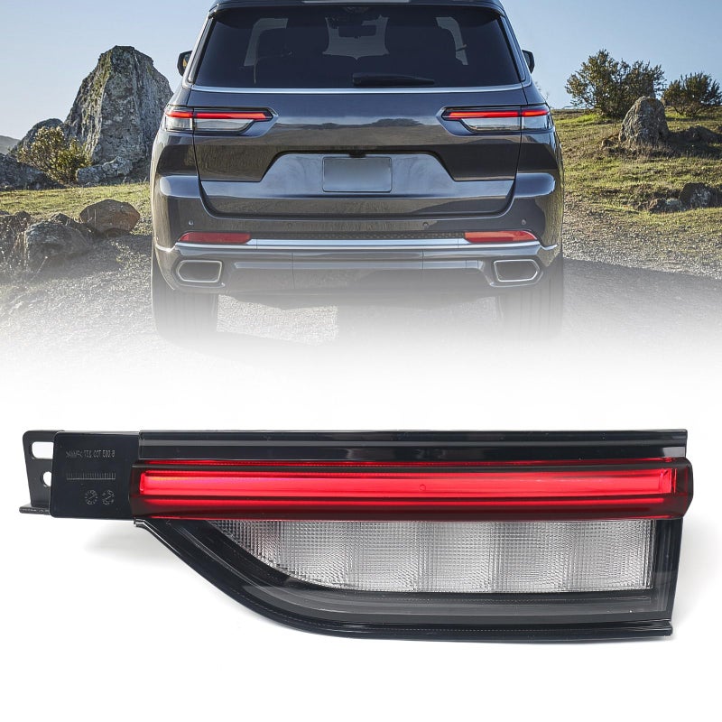 Huray Right Inner Tail Light Fit for Jeep Grand Cherokee 4Door 20222025 RH LED Taillight Rear Brake Lamp Assembly OE Style Accessory Replacement for CH2803122 68377974AD Passenger Side