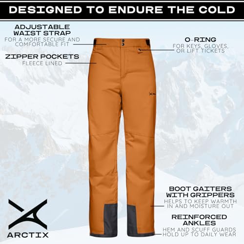 Arctix Men's Essential Snow Pants, Cappucino, XX-Large - Image 3