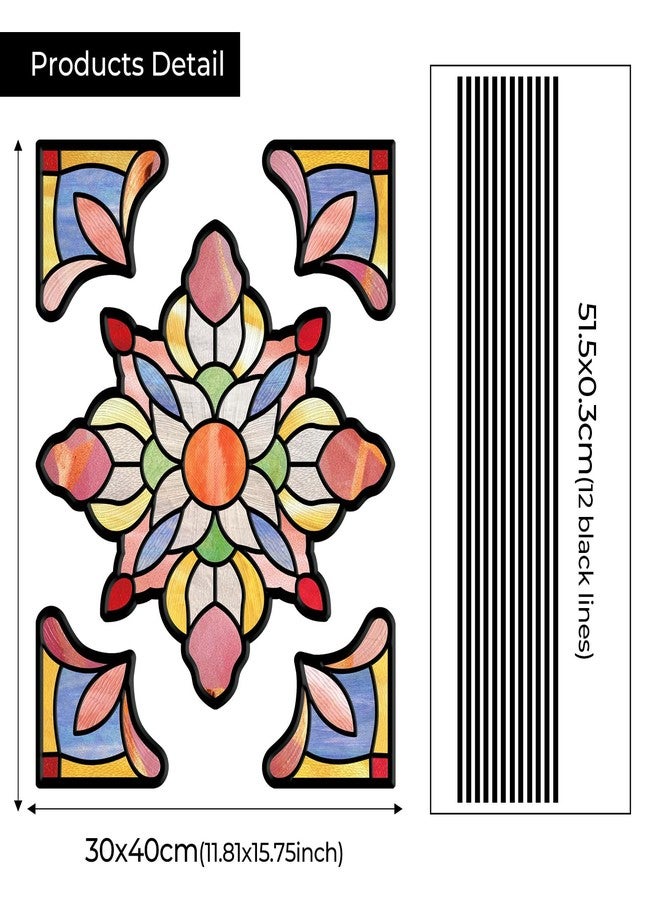 ADD.HERES Window Stickers, Prismatic Lotus, 15.35" X 12.2" - Image 2