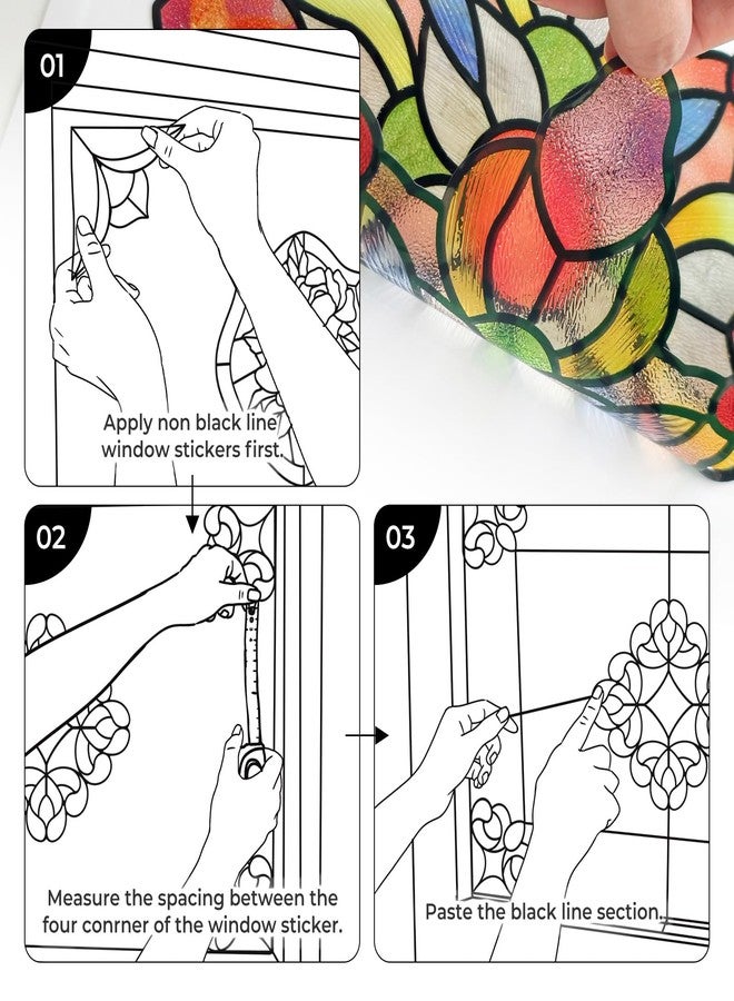 ADD.HERES Window Stickers, Prismatic Lotus, 15.35" X 12.2" - Image 3