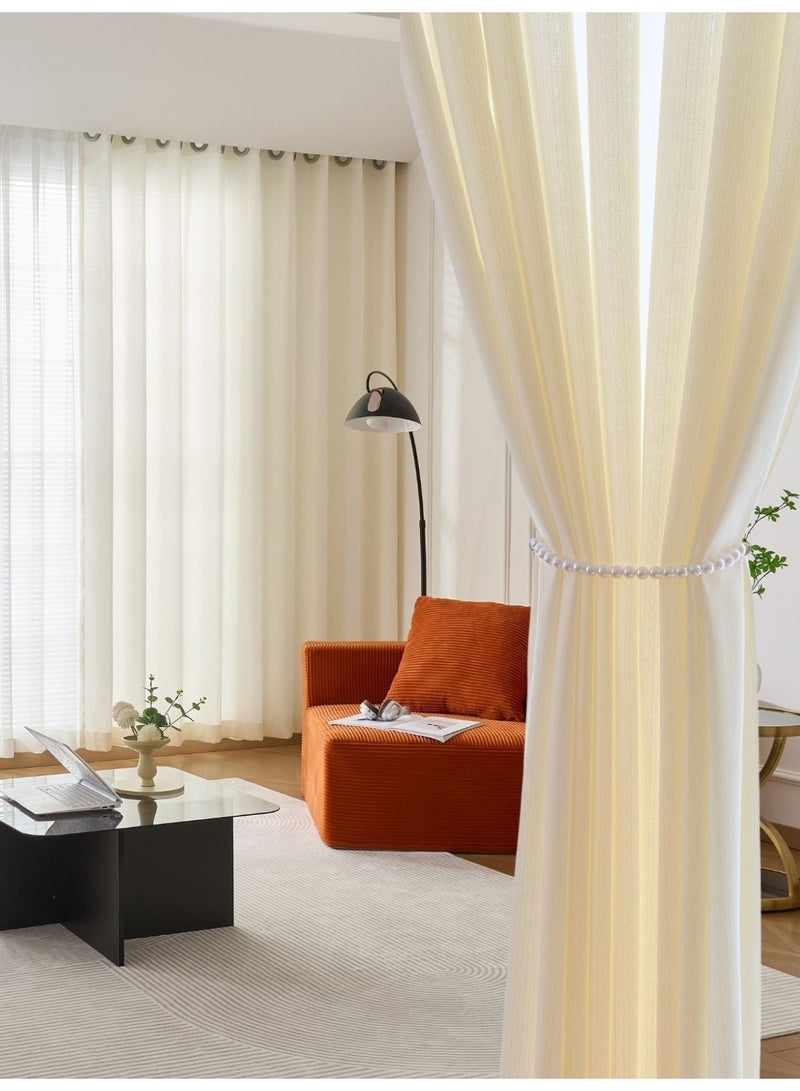 QBAID Modern Sheer Drapes – Different Sizes for Every Window, Easy to Match Any Room - Image 1