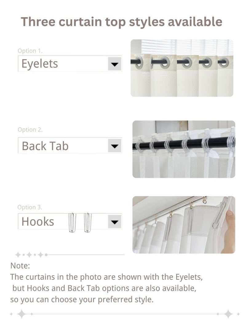 QBAID Modern Sheer Drapes – Different Sizes for Every Window, Easy to Match Any Room - Image 5