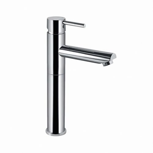 JAQUAR Florentine Series Table Mounted Tall Boy HOT and Cold Basin Mixer/TAP (Chrome) | TOP Lever, Brass Body Water Tap/Faucet/Cock for Bathroom/Kitchen Wash Basin - Image 1