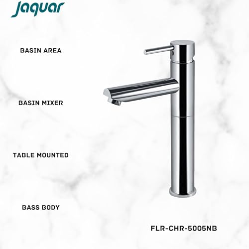 JAQUAR Florentine Series Table Mounted Tall Boy HOT and Cold Basin Mixer/TAP (Chrome) | TOP Lever, Brass Body Water Tap/Faucet/Cock for Bathroom/Kitchen Wash Basin - Image 2