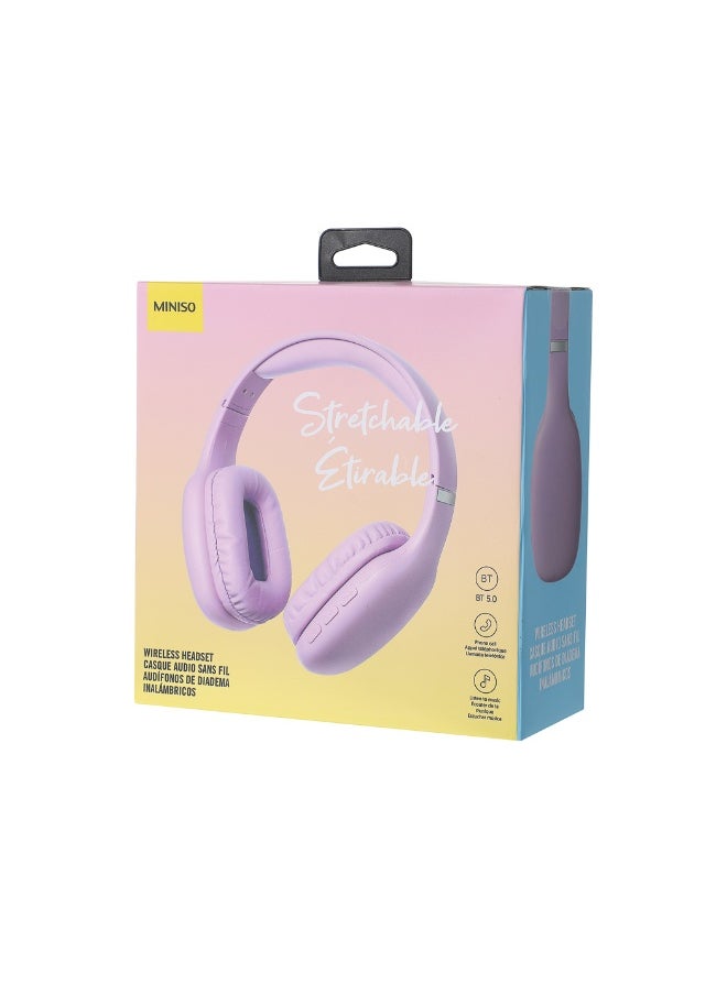 Miniso Stretchable Wireless Headset  Model: E21016A(Purple) 