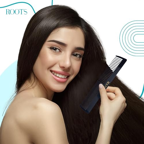 ROOTS - Professional Hair Cutting Comb | Dual Teeth For Styling & Detangling | Salon Grade - For Men & Women | Ideal for Sectioning & Colouring | Length - 7.6 Inch | Model No. 114 - Image 3