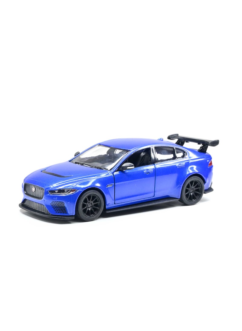Kinsmart 1:38 Scale Pull Back Action  Door Openable Alloy Metal Jaguar XE SV Project 8 Hardtop Collectible Toy Car  - Image 2