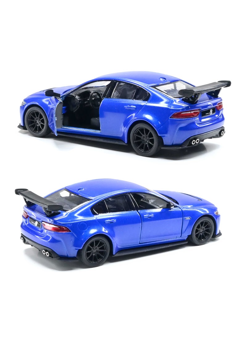 Kinsmart 1:38 Scale Pull Back Action  Door Openable Alloy Metal Jaguar XE SV Project 8 Hardtop Collectible Toy Car  - Image 3