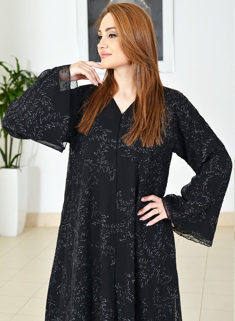 Bousni عباءة مطبوعة منقوشة - Image 2