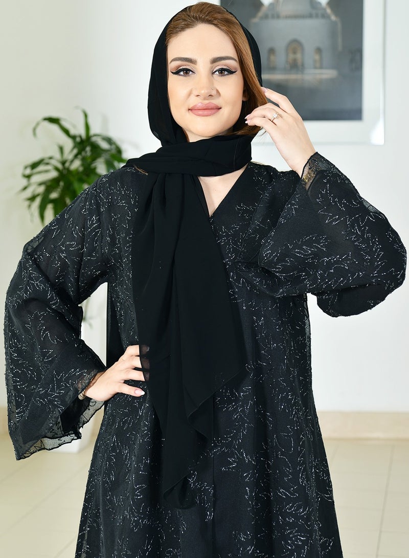 Bousni عباءة مطبوعة منقوشة - Image 4