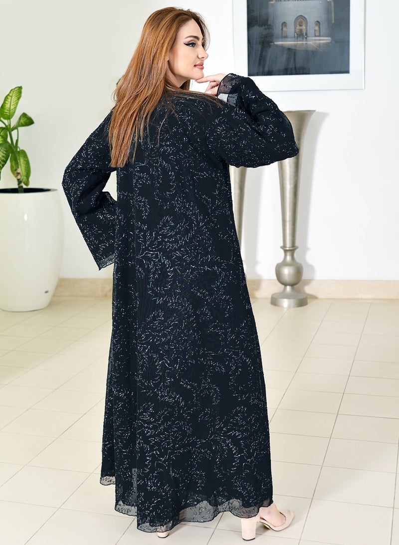 Bousni عباءة مطبوعة منقوشة - Image 5