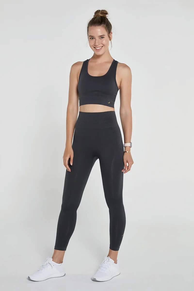 جيرف Gela High Waist, Flexible and Gathering Sports Tights Anthracite