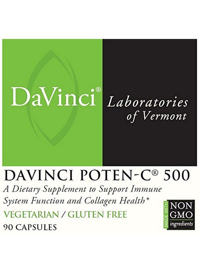 Davinci Labs Potenc 500 Dietary Supplement To Support Immune System Function & Collagen Health* With Vitamin C Calcium Magnesium Potassium And More Vegetarian Glutenfree 90 Tablets  - Image 3