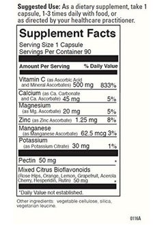 Davinci Labs Potenc 500 Dietary Supplement To Support Immune System Function & Collagen Health* With Vitamin C Calcium Magnesium Potassium And More Vegetarian Glutenfree 90 Tablets  - Image 4