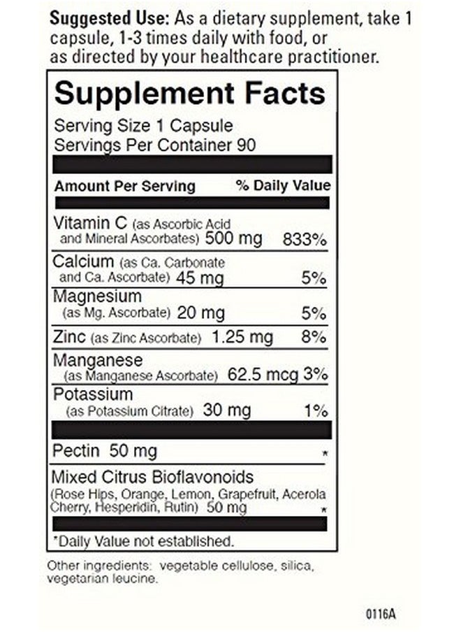 Davinci Labs Potenc 500 Dietary Supplement To Support Immune System Function & Collagen Health* With Vitamin C Calcium Magnesium Potassium And More Vegetarian Glutenfree 90 Tablets  - Image 4