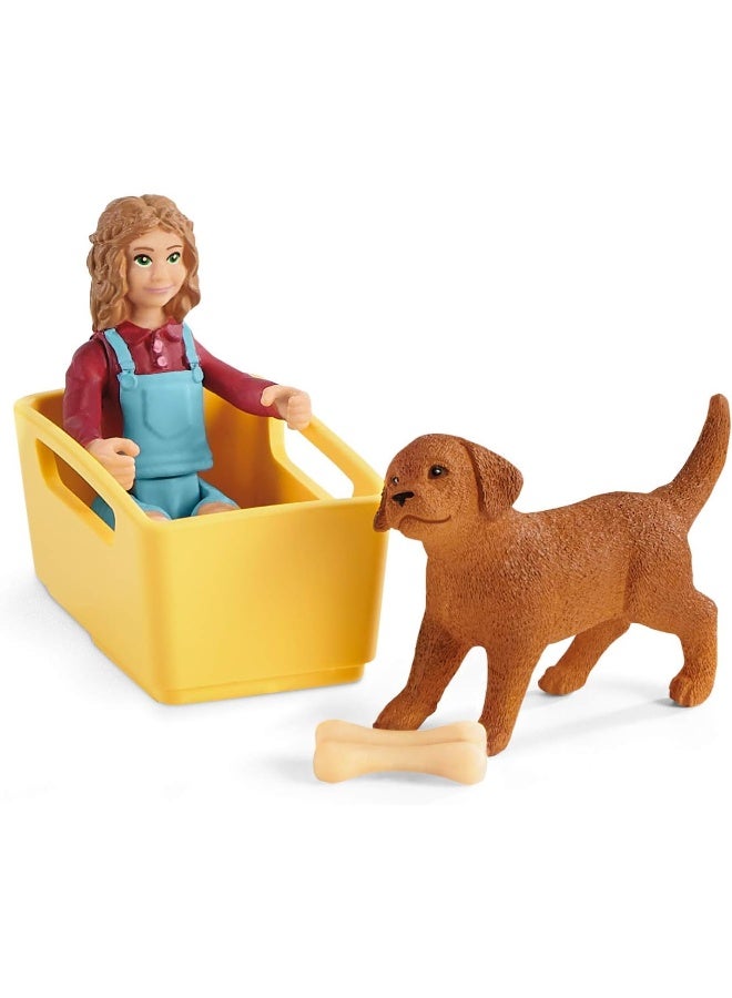 Schleich Farm World Puppy Wagon Ride Playset - Image 3
