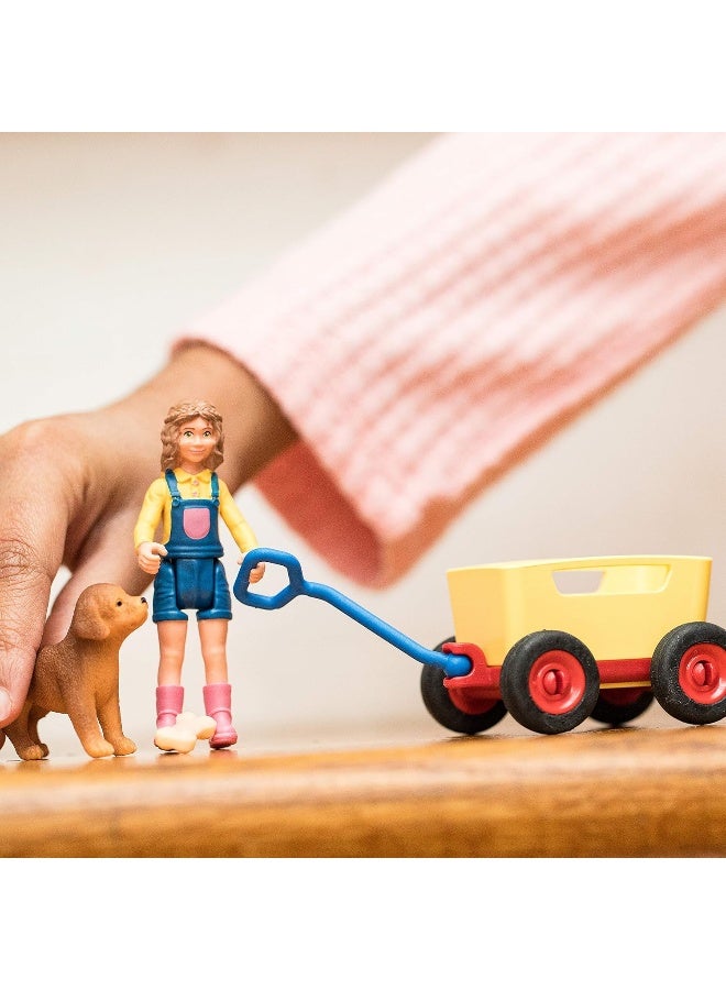 Schleich Farm World Puppy Wagon Ride Playset - Image 2