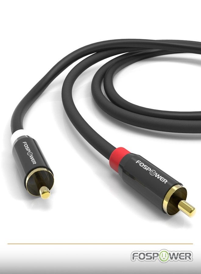 FosPower FosPower (2 Pack) 2 RCA M/M Stereo Audio Cable [24K Gold Plated | Copper Core] 2RCA Male to 2RCA Male [Left/Right] Premium Sound Quality Plug - 3FT - Image 4