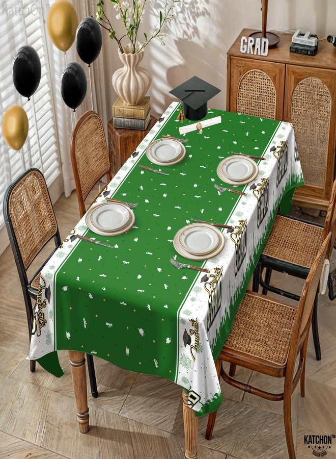 KatchOn Graduation Decorations 2026, Green and White Graduation Tablecloth -108x54 Inch, Pack of 3 | Grad Table Decoration 2026 for 2026 Graduation Table Decorations | Class of 2026 Decorations - Image 5