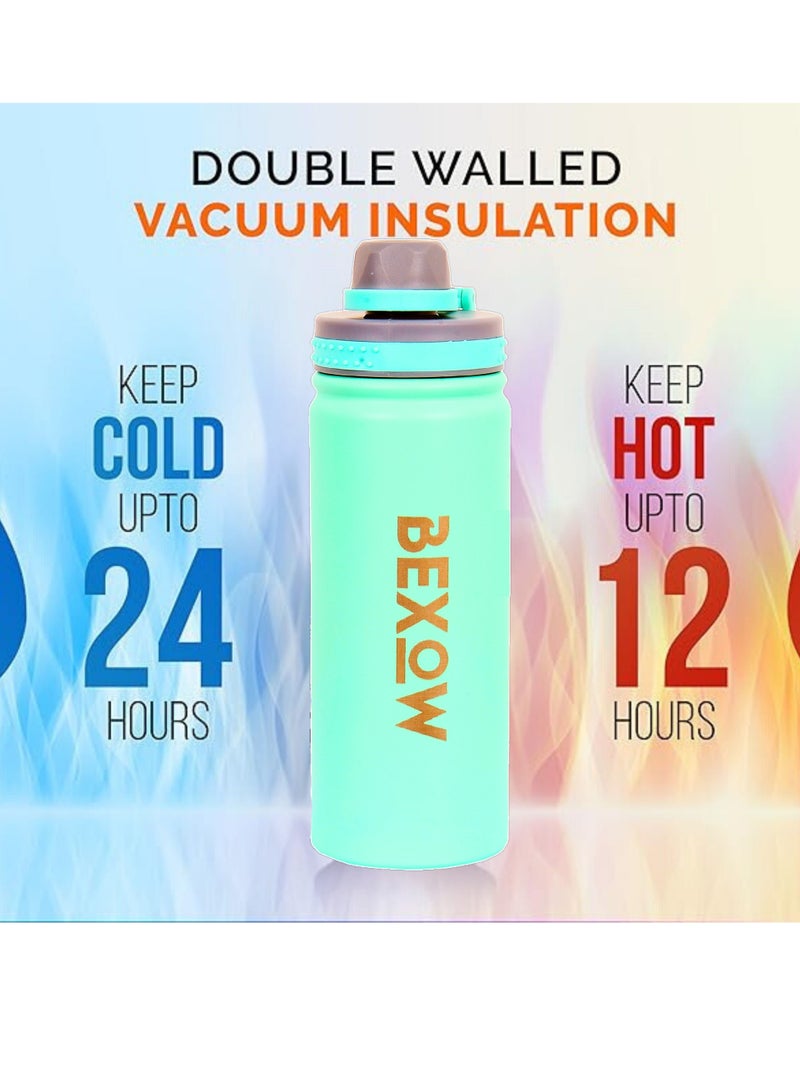 Bexow BEXOW Double Wall Vacuum Flask – Insulated Stainless Steel Water Bottle, 750ml, Leak-Proof, Durable, Hot & Cold Beverage Thermos - Image 2