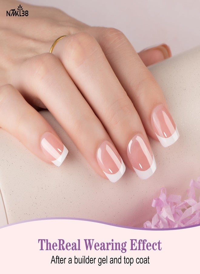 NMKL38 300Pcs French Tip Nails, 15 Size Press on Nails, French Tip Gel Nails for DIY Nail Art (Multicolor, XD-02) - Image 2