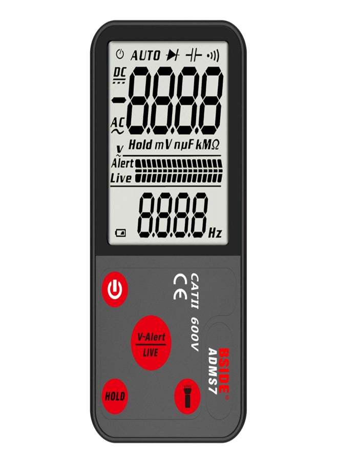 BSIDE ADMS7 Digital Multimeter True RMS Professional Ultra-Thin Large Screen Voltage Tester 6000 Counts Multimeter NCV Resistance Frequency Continuity Tester - Image 1
