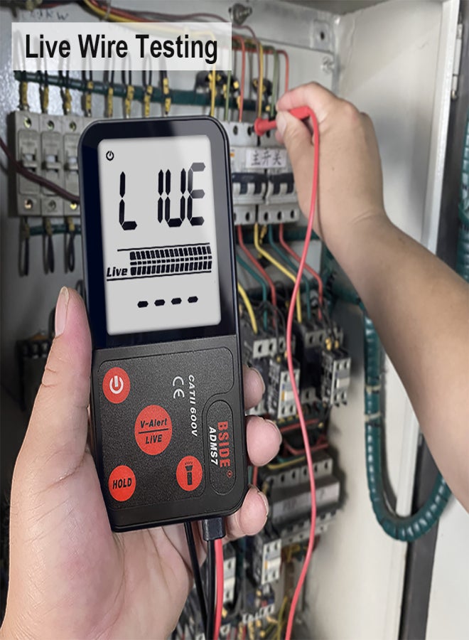 BSIDE ADMS7 Digital Multimeter True RMS Professional Ultra-Thin Large Screen Voltage Tester 6000 Counts Multimeter NCV Resistance Frequency Continuity Tester - Image 5