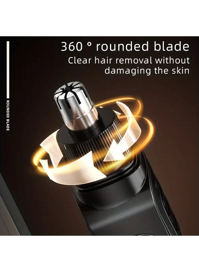 مشذب الشعر الأسود USB لشعر الأنف والحواجب والبيكيني وتصفيف الوجه - Image 2