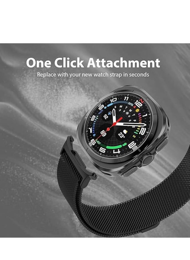 Generic - Milanese Band Compatible with Samsung Galaxy Watch 7 Ultra 2024 Strap Magnetic Loop Strap, Stainless Steel Wristbands Classic Style Metal Mesh Wristband for Galaxy Watch 7 Ultra - Image 1
