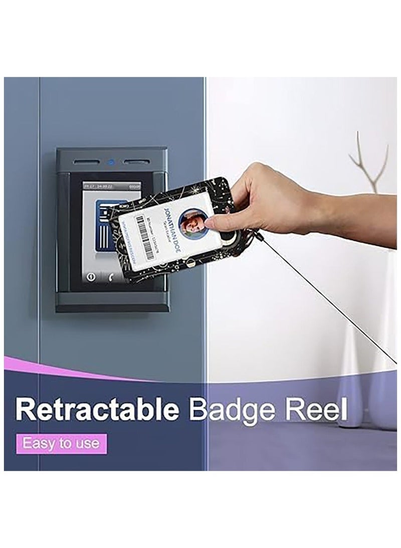 Generic Badge Holder ID Badge Holder with Lanyard and Retractable Badge Reel Clip Card Protector with Badge Reel Retractable Heavy Duty Card Protector for Office ID Driver's License  - Image 5