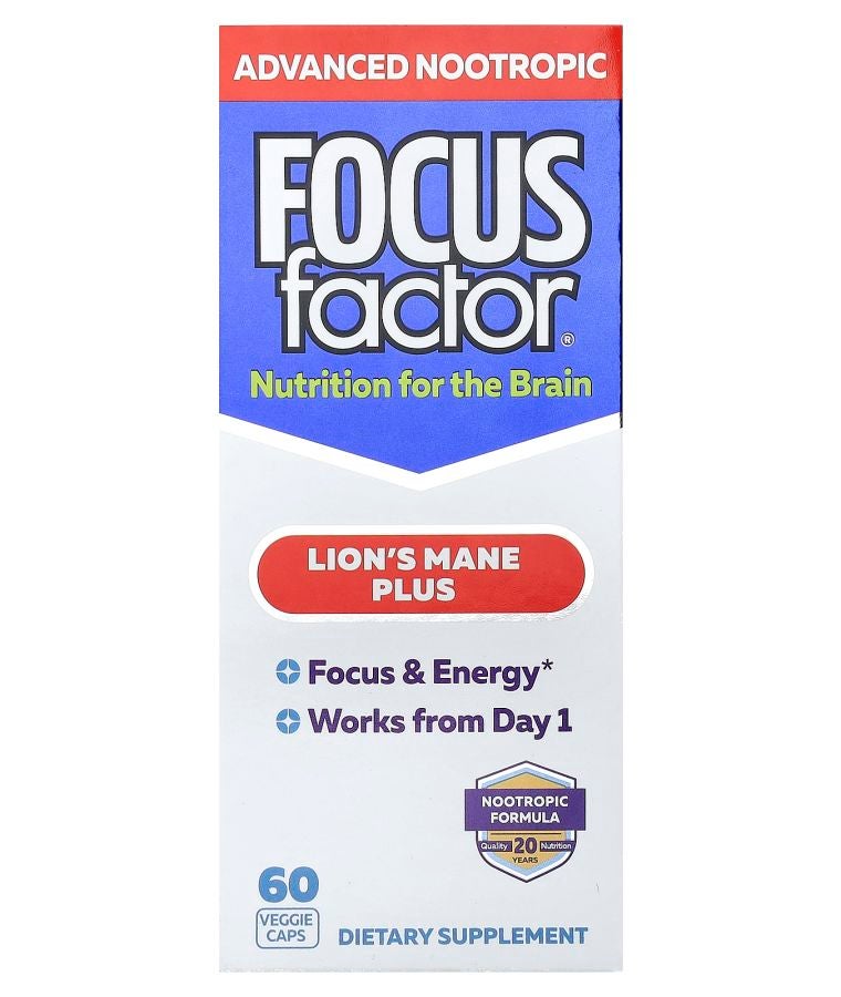 Focus Factor Lion's Mane Plus 60 Veggie Caps