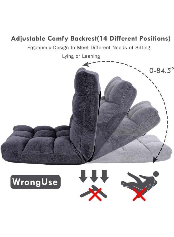 كادي ون كرسي أرضي للتخييم والرحلات متعدد الألوان اسفنج مبطن بجودة المخمل مع ظهر قابل للتعديل ( قد يختلف الوان) - Image 3