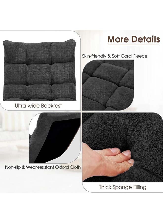 كادي ون كرسي أرضي للتخييم والرحلات متعدد الألوان اسفنج مبطن بجودة المخمل مع ظهر قابل للتعديل ( قد يختلف الوان) - Image 5