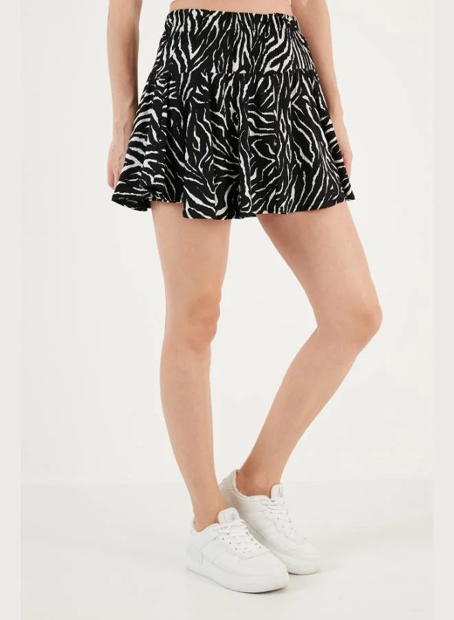 Lela Lela Elastic Waist Mini Short Skirt Women's SKIRT 5864024