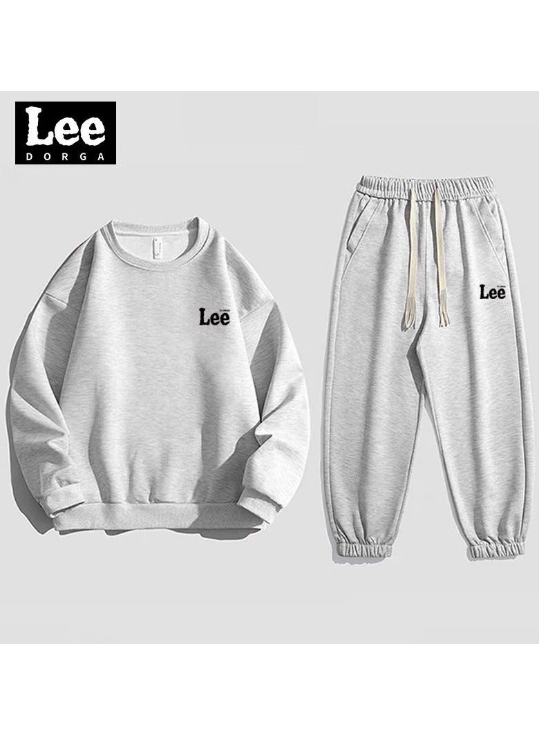 LEE Leisure Sports Suit Cardigan Hooded Sweatshirt Sweatpants Two-piece Set  - Image 1
